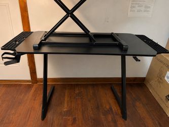 Black Gaming Desk 53”W × 24”D × 29”H
