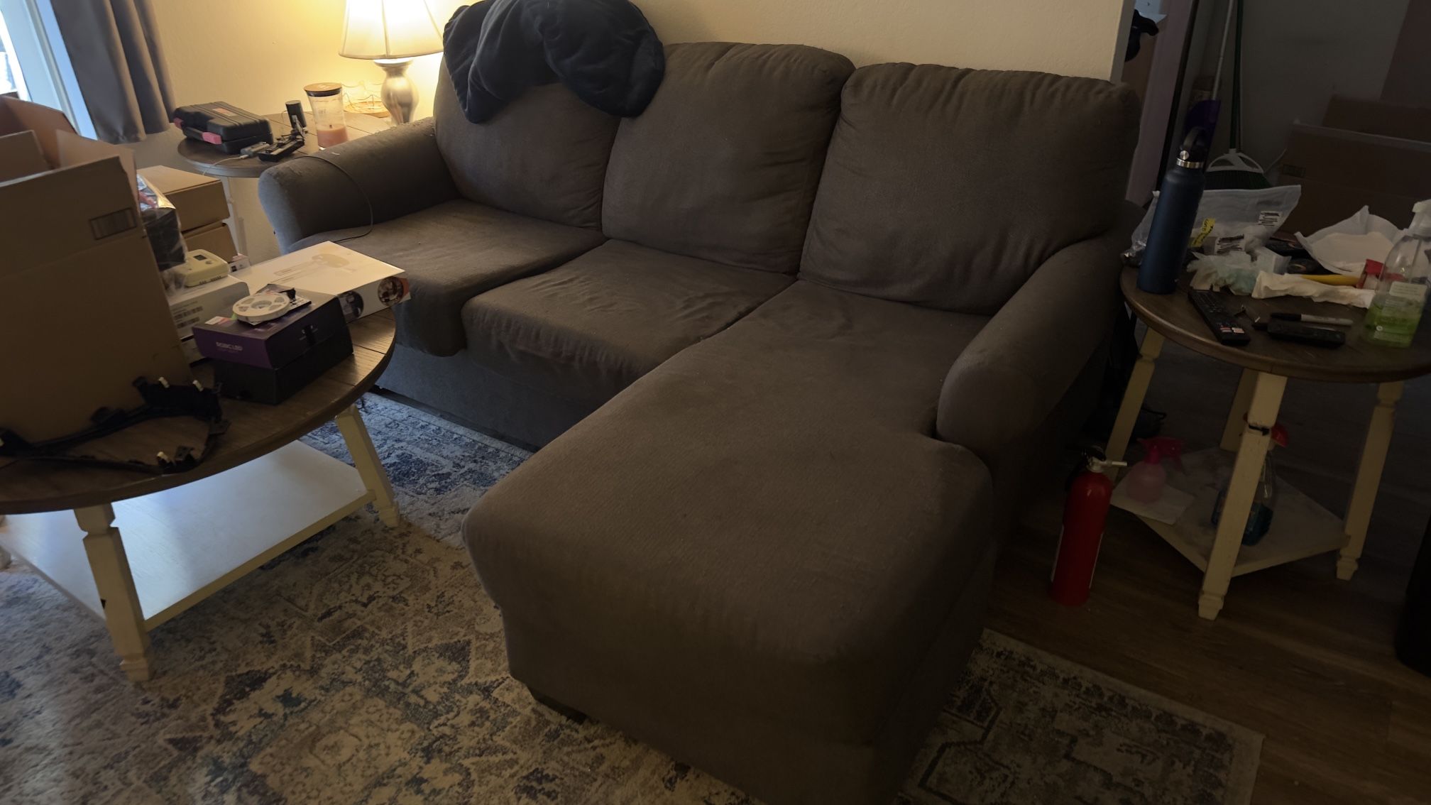 Ashley Furniture Sofa Couch, Coffee Table, Two Side Tables FREE