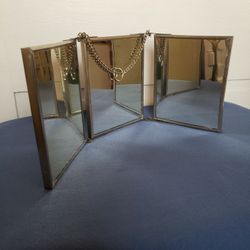 Vintage Tri-Fold Mirror
