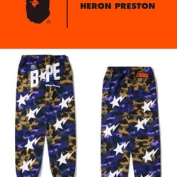 Bape Heron Preston Sweats. New. No Trades. Size Large. 