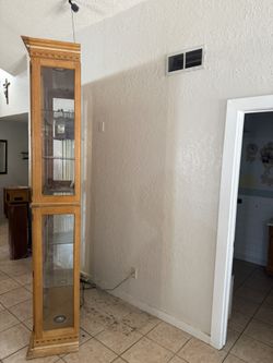 Glass Wood Curio 9ft Tall