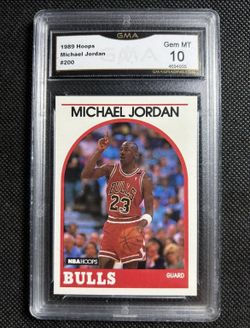 1989 Hoops #200 Michael Jordan GMA 10 GEM MINT Chicago Bulls HOF Dream Team🔥🔥🔥