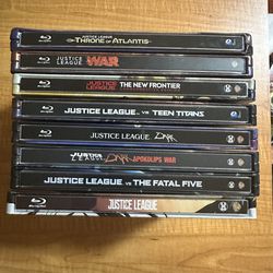 Justice League Animated DC Movies Steelbook Blu Ray Lot