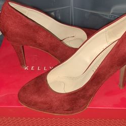 Red Suede Heels 