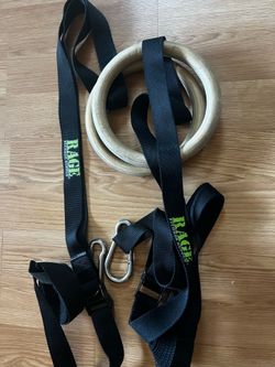 Rage Fitness gymnastics wood rings.