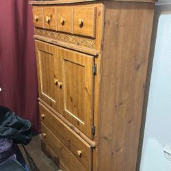 Solid Wood Cabinet with Drawers – Functional & Affordable
