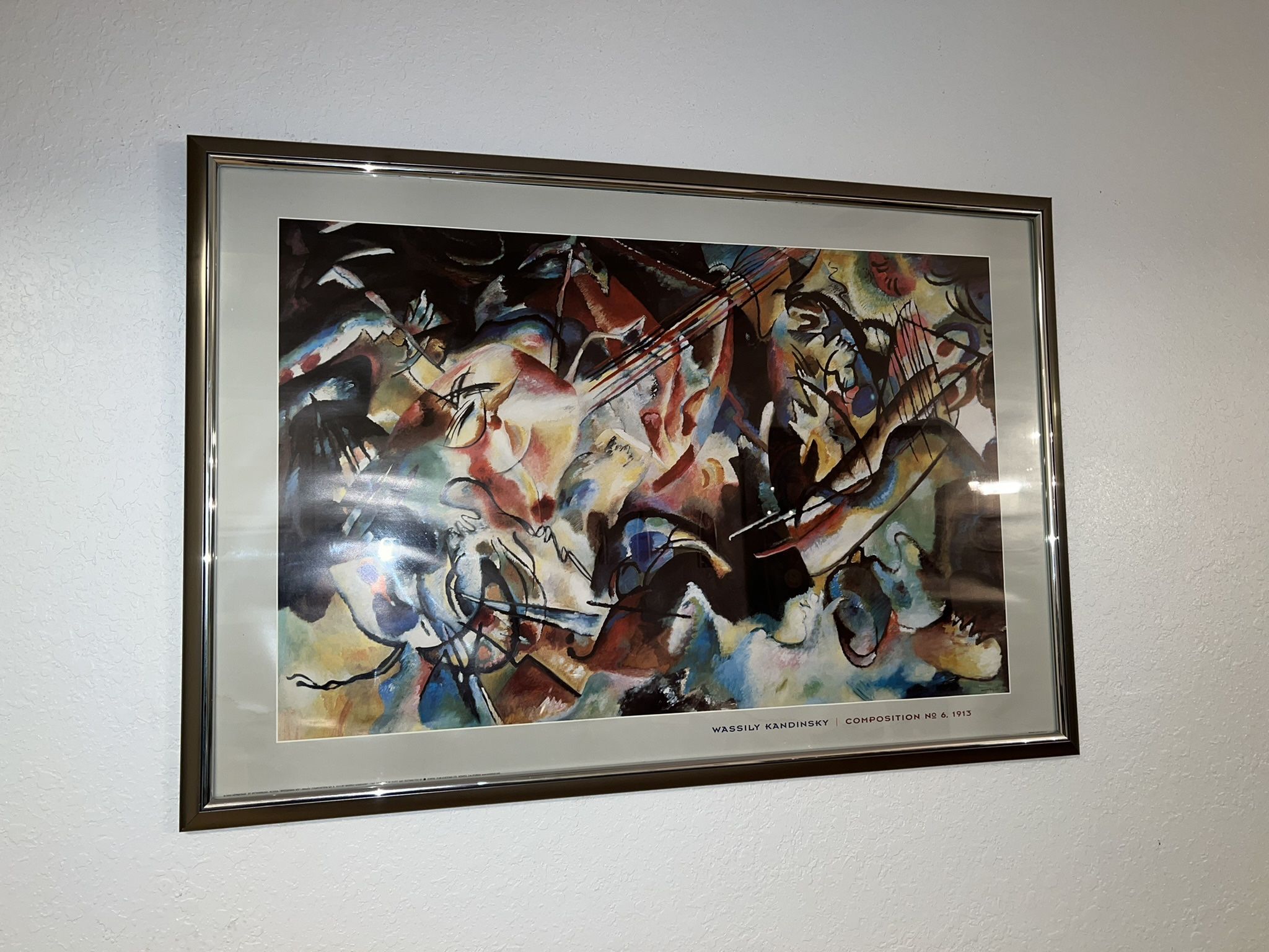 Composition VI Framed Art by Wassily Kandinsky 1913 Bridgeman Art Library (38L x 26H)