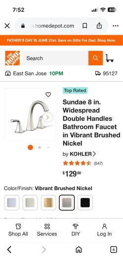KOHLER sundae faucet NEW Factory Sealed