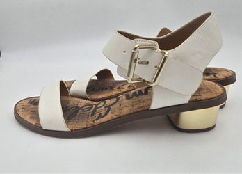 Sam Edelman White Strappy Sandals - Women's 9.5