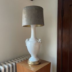 Authentic 1970s Italian Porcelain Midcentury Lamp
