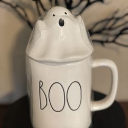 Rae Dunn Boo Mug (ghost topper)