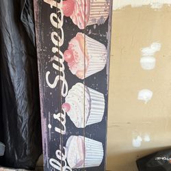 Life Is Sweet Wall Hanging