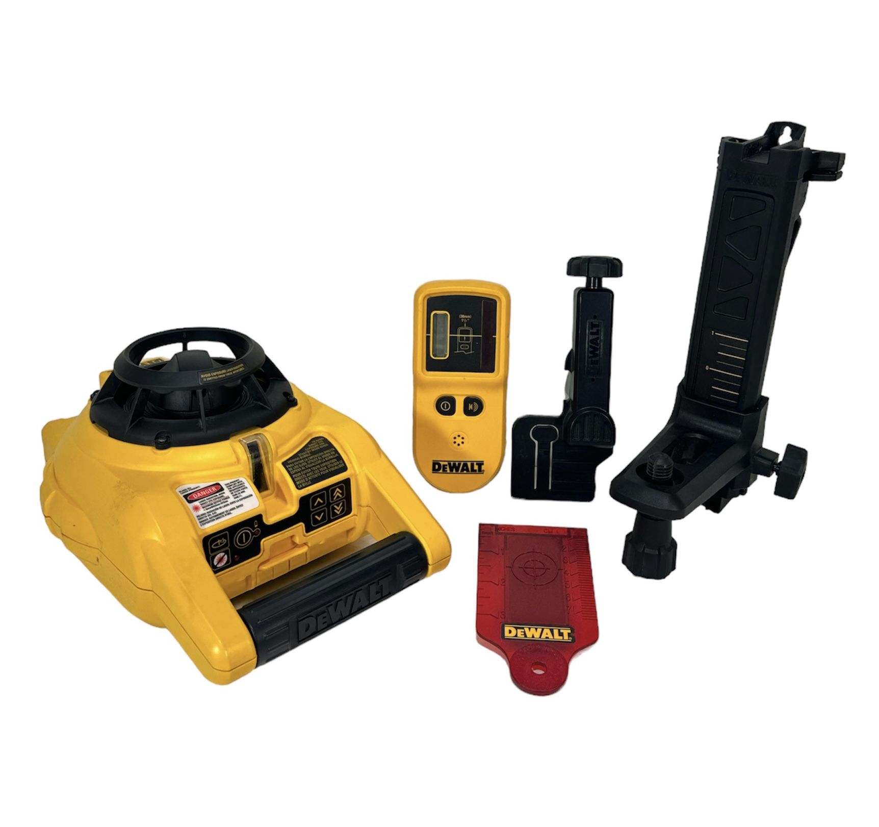 DeWALT DW074 Cordless Self Leveling Rotary Laser with DW0742 Laser Detector