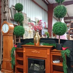Fireplace With Heater And Mantel 