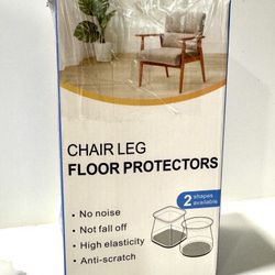 24 Pcs Silicone Chair Leg Floor Protectors (1.3" - 2"), No noise, Anti-Scratch