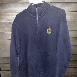 Lauren Ralph Lauren Vintage-Style Quarter Zip Sweater (Medium)