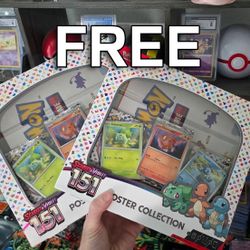 Free Pokemon 151 Poster Collection boxes
