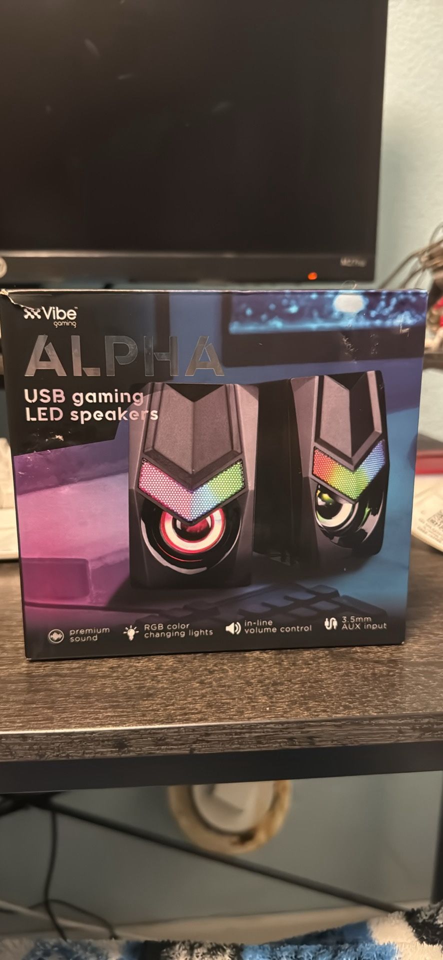 Alpha USB gaming LED speakers