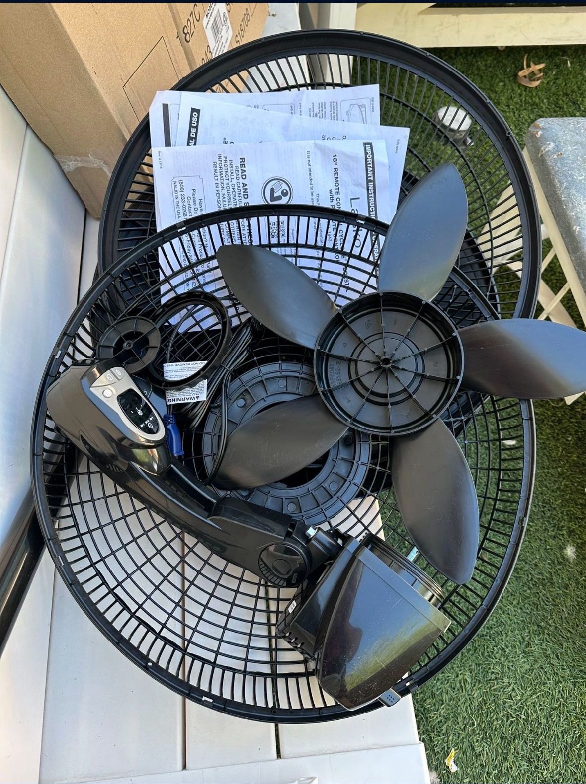 New Lasko 18" 3-Speed Oscillating Cyclone Pedestal Fan with Remote and Timer, $35 Firm