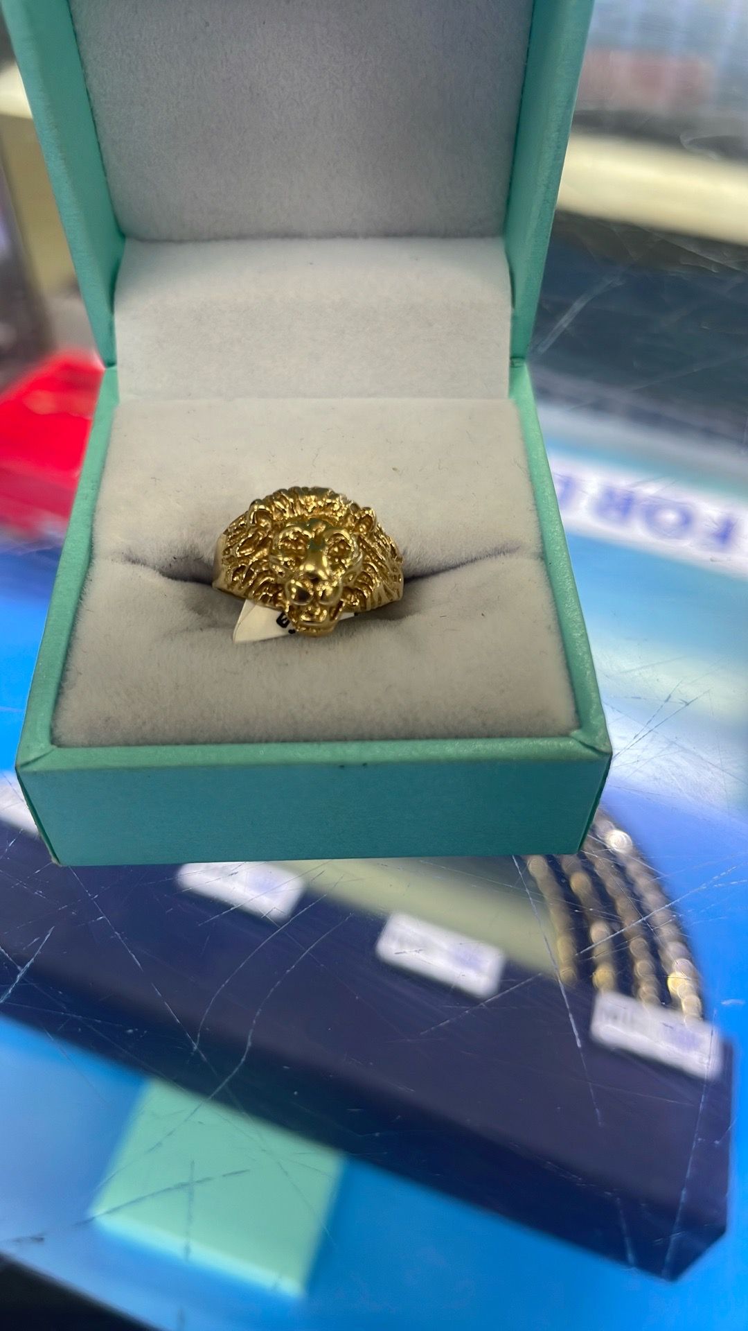 10kt Gold Lion Ring
