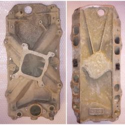 Vintage Edelbrock Torker aluminum intake manifold