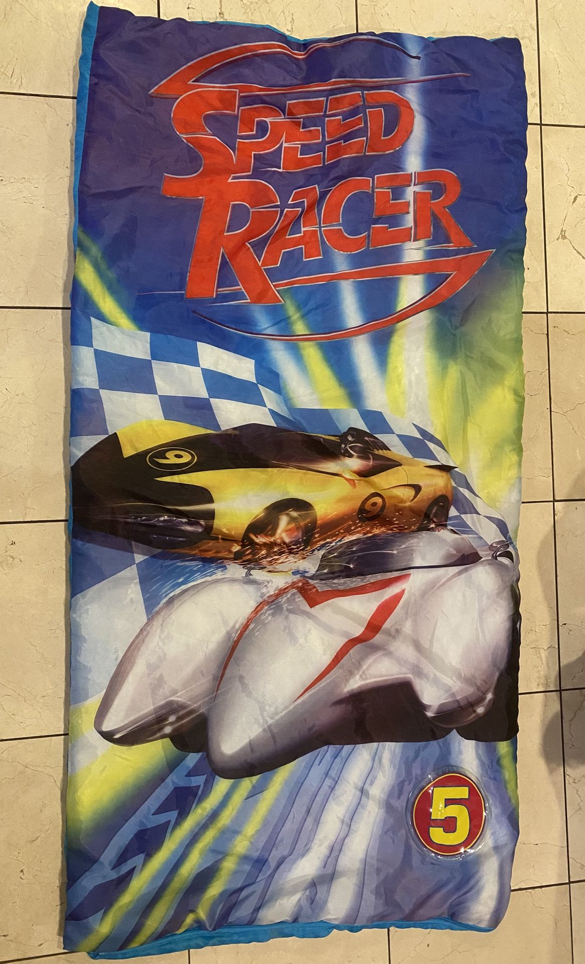 Speed Racer Kids Sleeping Bag 54"x 28"