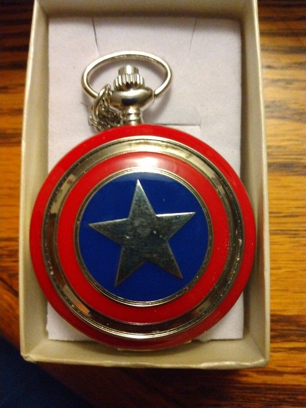 Captain America Pocket Watch 