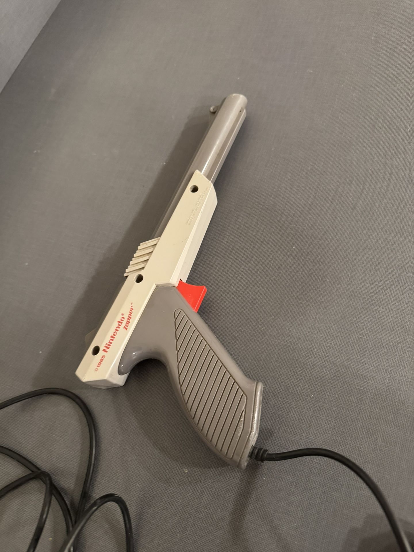 nintendo zapper gun with duckhunt and Mario Bros