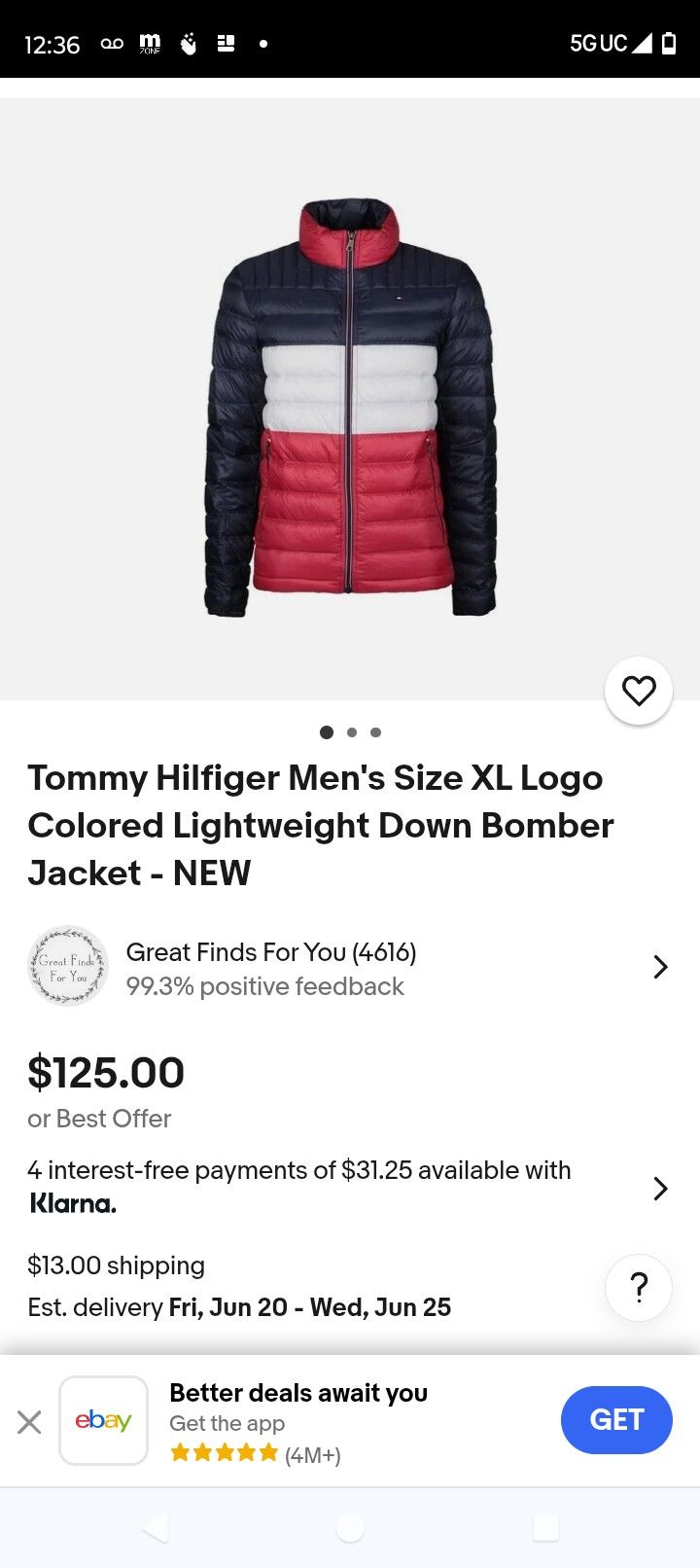 Tommy Hilfiger Lightweight Jacket Xl