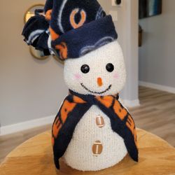 Chicago Bears Crafted Snowman Decoration