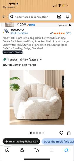 Giant beanbag chair