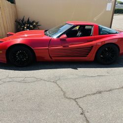 1984 Corvette C4 Testarossa Body Kit Clean Title Cars Chevy V8 Red 