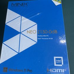 MINIX Z150-0dB Fanless Mini PC, Intel N150 (Upgraded N100) 🔥