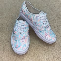 Mermaid Vans For Adult Size 8 Women, 6.5 Mens 