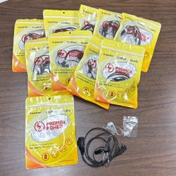 Set Of 10 Walkie Talkie Earpieces For Kenwood, Baofeng & Retevis Radios