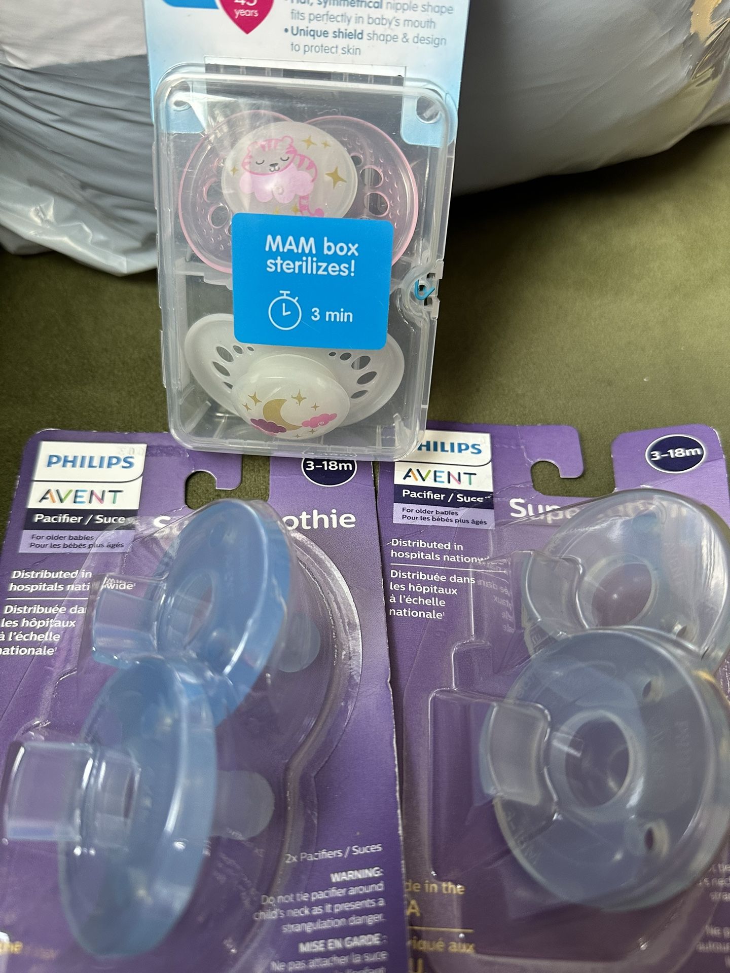 Mam And Philips Pacifiers