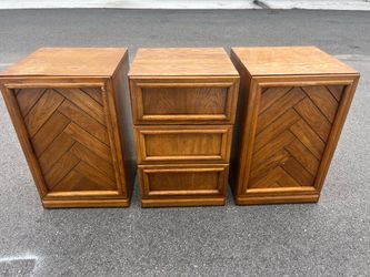 Nightstand and cabinets