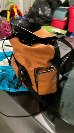 brown Leather G bag