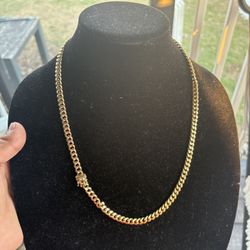 10k gold cuban link chain