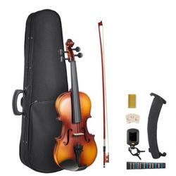 What a wonderful gift for a beginner violinist! The set includes everything needed to get started, and the hard case will keep the instrument protecte