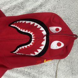 Ponr Red Bape Hoodie *rare*