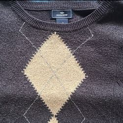 Dockers Mens black and tan sweater size L
