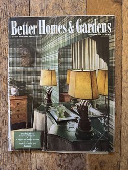 Vintage Better Homes & Gardens Magazines 1940s