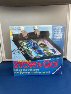 Ravensburger Puzzle Stow & Go storage system.
