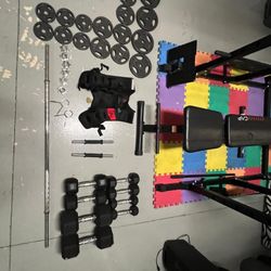 Power Rack Cage Home Gym Set