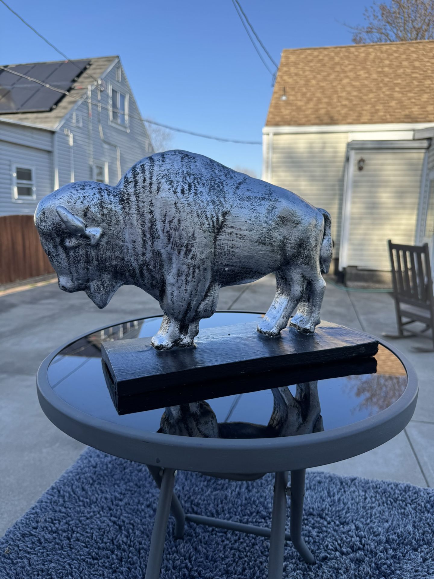 The Silver Buffalo Statue