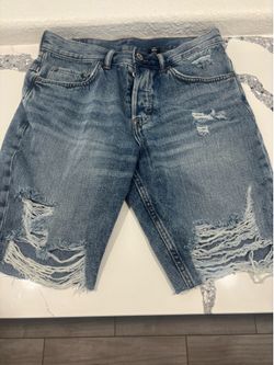 & denim shorts size 31 straight fit