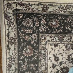 20th Century Vintage Sino-Persian Hand-knotted Wool and Silk Rug