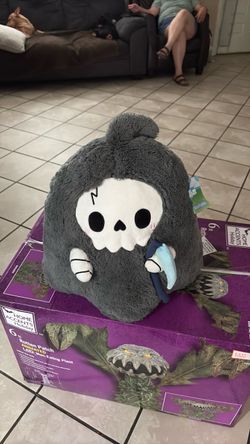 Grim Reaper Skull Plush Stuffed Animal Squishable
