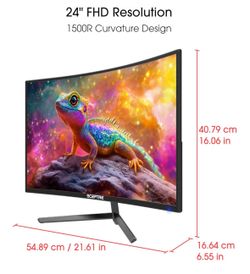 Sceptre New 24-inch Curved Gaming Monitor